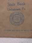 Vintage Cloth-canvas Money Bank Bag Littlestown State Bank Penna 