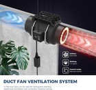 Aitecac 6    402 Cfm Ventilation Inline Duct Exhaust Fan W variable Speed Control