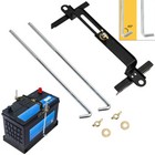 10 6   27cm Adjustable Car Battery Tie Down Bracket With J Bolts Hold Down Sets