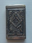 Vintage Double Sided Masonic Lodge Fraternal Match Safe Vesta 1904 Freemason