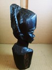 Vintage African Ebony Wood Hand Carved Statue  f4 