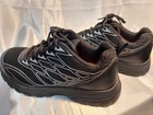 Amyattack Mens Work Safety Steel Toe Shoes Size 7 Black And Silver Slightly Used