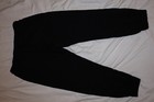 Hugo Men s Black Jogger Pants Blue Logo Patch Size S Cotton Drawstring Pockets