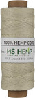 100  Hemp Cord  Jewelry Making  0 5mm  120 Meters  400feet   26 Natural 