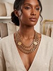 Jose Cotel Vintage 80s Runway Gold Curb Chain Belt Bib Necklace Coin Medallion
