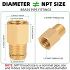 Brass Pipe Fitting 1 8 Inch Npt Male To 1 8 Npt Male X Female 