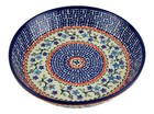 Polish Pottery Pie Plate 10  Mosaic Flower Design Zaklady Boleslawiec