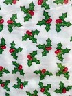 Christmas House Flannel Back Tablecloth Wipe Clean 52 In X 70 In New Holly