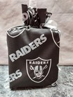 Nfl Los Vegas Raiders On Black Cotton Fabric Handmade  Square Tissue Box Cover