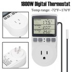 Digital Thermostat Heating Cooling Temperature Controller Outlet Plug W  Probe