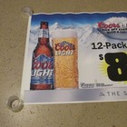 Vintage 1990 s Coors Light Beer Poster The Silver Bullet Large  6 X 3 Ft