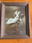 Antique Cupid Prints By M b  Parkinson From 1897 In Wood Frames 