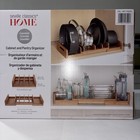 Seville Classics Home Expandable Cabinet   Pantry  Organizer 100  Bamboo