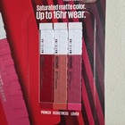Maybelline Super Stay Matte Ink Lipstick 3 Pack Pioneer   Seductress   Lover