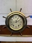  vt1  Seth Thomas Mayflower 3 Ships Bell Brass Ships Bell Clock