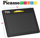 2-in-1 Magnetic Drawing Board Toy 12x10 Inch Large Magnet Bead Tablet Pad With 2