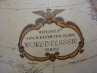Replogle 9 Inch Diameter World Classic Series Relief Globe W  Wood Base