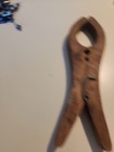 Antique Primitive Large Wooden Clothespin Blanket Clamp