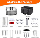 Dog Bike Carrier Basket  Dog Basket For Bike  Lightweight Bicycle Carrier For Sm
