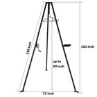 Deer Hanger For Skinning 500 Lbs Deer Hoist Tripod With Lifting Winch Tool Tray