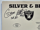 1990 Oakland Raiders Silver   Black Family Tree Poster Signed George Atkinson
