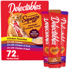 Hartz Delectables Squeeze Up Non Seafood Variety Pack Lickable Cat Treat  0 5 Oz