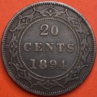 1894 Newfoundland 20 Cents Obverse 2 - F vf - Trend 60  Lot 4382
