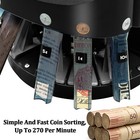 Coin Counter Machine Commercial Usd Sorter wrapper roller Machine Money W lcd