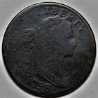 1798 Draped Bust Large Cent - 1st Hair Style - Us 1c Copper Coin