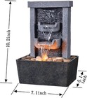 Home D  cor 10 3 In Indoor Waterfall Fountain Relaxation High Pressure Water