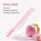 72 Pcs Pink Pre Rolled Cones  Ice Cream Flavor   King Size Rolling Paper