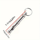 1pc Adjustable Dog Training Whistle Stainless Steel Recall Bark Control Keychain