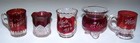 Huge Lot Of Vintage Antique Glass Toothpick Holders Souvenirs - Lot Of 5