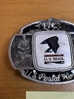 1986 Usps Belt Buckle Us Mail Postal Worker Siskiyou Buckle Co Usa Made Vintage