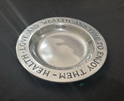 Vintage Rwp Wilton Armetale Pewter Plate -  health Love Wealth     Made In Usa