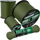 Paracord Rope 750 Lb - 1000ft   500ft   200ft   100ft 5 32  Parachute Cord 4m   