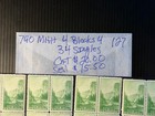 Scott    740 Mnh   Blocks 4 X 4  Singles 34  Catalogue  Value   20 00