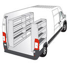 60  Height 48  Wide Aluminum Angled Shelving Unit For High Roof Vans
