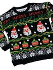 Merry Bright Black Ugly Christmas Sweater Size 2xl Unisex Santa Jingle Bells