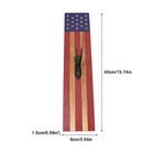 European Wall Mount Euro Plaque American Flags Deer Skull Mount Wood Flag 1piece