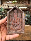 1800 s Collectible Wooden Hand Carved Rare Hindu s God Ganesha  Figure 4 5 X 3 