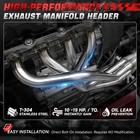 Pair Stainless Exhaust Manifold Headers For 1988-1996 Ford F-250 F-350 7 5l V8
