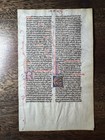 Rare 13th Century Illuminated Latin Bible Manuscript     Lamentations baruch    1250