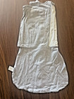 Set Of 2 Zigjoy Baby Sleep Sack Swaddle 100  Cotton 6-12 Months - Gray And White