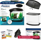 Aqueon Minibow Small Aquarium Starter Kit  All-in-one Desktop Fish Tank For Bett