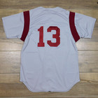 Long Beach Wilson Bruins  13 California Game Worn High School Baseball Jersey L