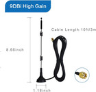 Dual Band Long Range Wifi Antenna  2-pack    9dbi 2 4ghz 5ghz 5 8ghz Rp-sma Conn