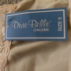 Vintage Size 5 Dixie Belle Nylon Panties With Lace Hip And Legs   Nwt Free Ship