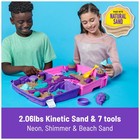 Kinetic Sand  Mermaid Palace Playset Folding Sandbox With 2 06lbs Play Sand N   