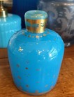 Antique Blue Opaline Glass Perfume Bottle